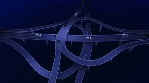 Free Stock Video Scenario Of The Night Traffic On Bridges Live Wallpaper - Free Live Wallpaper