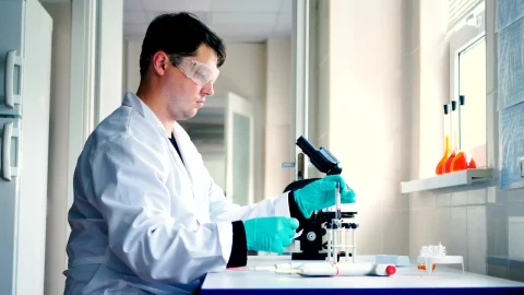 Free Stock Video Scientist In A Laboratory Preparing A Sample Live Wallpaper - Free Live Wallpaper