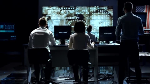 Free Stock Video Scientist Working On Space Control Center Live Wallpaper - Free Live Wallpaper