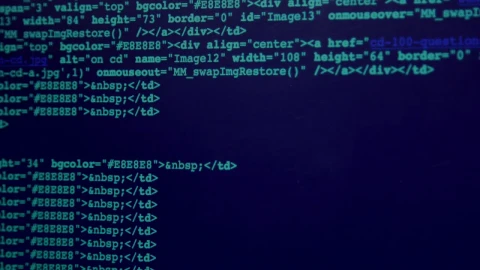 Free Stock Video Scrolling Blue Code On A Screen Live Wallpaper - Free Live Wallpaper