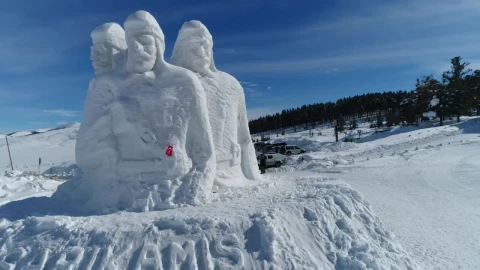 Free Stock Video Sculpture Made Out Of Snow Live Wallpaper - Free Live Wallpaper