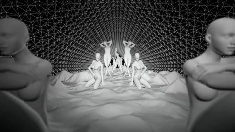 Free Stock Video Sculptures Of Women In A Virtual Corridor D Live Wallpaper - Free Live Wallpaper