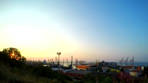Free Stock Video Sea Trading Port Cranes Working Live Wallpaper - Free Live Wallpaper