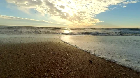 Free Stock Video Sea Waves Coming To The Beach Ground View Live Wallpaper - Free Live Wallpaper