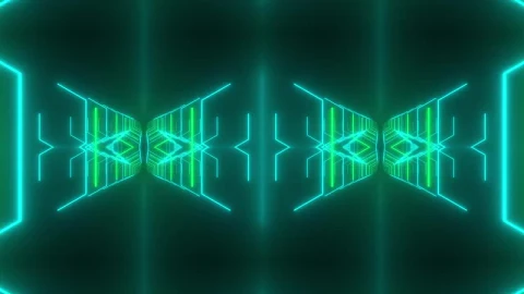 Free Stock Video Sequences Of Duplicated Blue And Green Light Lines Live Wallpaper - Free Live Wallpaper