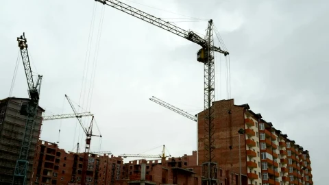 Free Stock Video Several Cranes At A Construction Site Live Wallpaper - Free Live Wallpaper