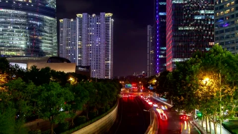 Free Stock Video Shanghai City Highway And Buildings Landscape Live Wallpaper - Free Live Wallpaper