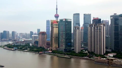 Free Stock Video Shanghai River And Skyscrapers Live Wallpaper - Free Live Wallpaper