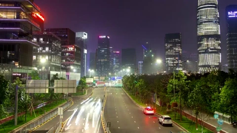 Free Stock Video Shenzen Highway And City Skyscraper Flashing Live Wallpaper - Free Live Wallpaper