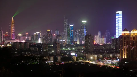 Free Stock Video Shenzhen Cityscape And City Lights Live Wallpaper - Free Live Wallpaper
