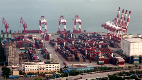 Free Stock Video Shenzhen Container Port Terminal Live Wallpaper - Free Live Wallpaper