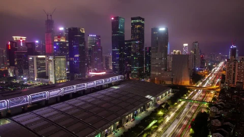 Free Stock Video Shenzhen Convention Center And Road With Traffic Live Wallpaper - Free Live Wallpaper