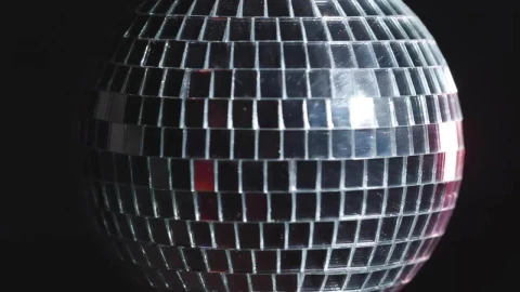 Free Stock Video Shiny Disco Ball Spinning With Dark Background Live Wallpaper - Free Live Wallpaper