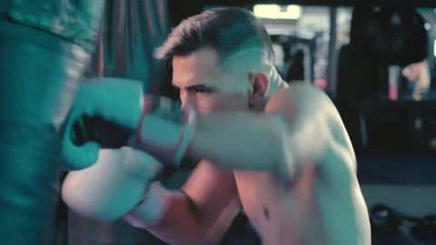 Free Stock Video Shirtless Athlete Training With A Punching Bag Live Wallpaper - Free Live Wallpaper