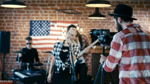Free Stock Video Shooting A Music Band Video Live Wallpaper - Free Live Wallpaper