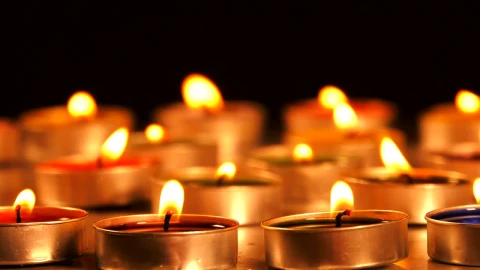 Free Stock Video Shot Of Burning Candles In Dark Room Live Wallpaper - Free Live Wallpaper