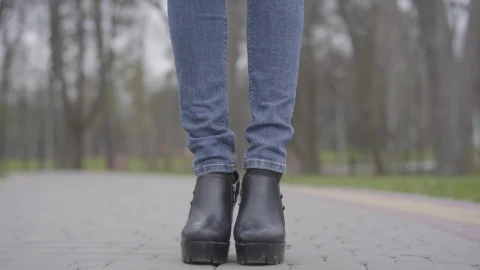 Free Stock Video Shot Of Legs In Jeans Reveals Woman In Face Mask Live Wallpaper - Free Live Wallpaper