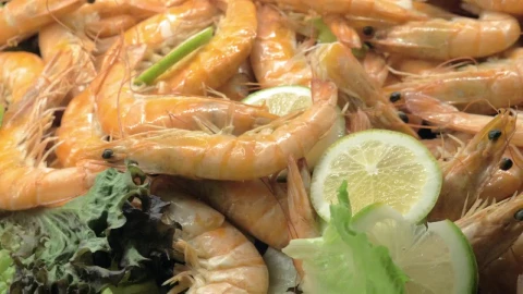 Free Stock Video Shrimps With Lemon And Vegetables Live Wallpaper - Free Live Wallpaper
