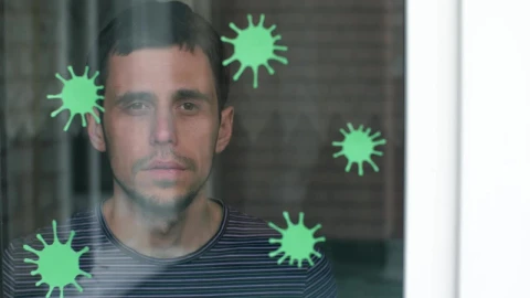 Free Stock Video Sick Man Puts On A Mask On His Window Live Wallpaper - Free Live Wallpaper
