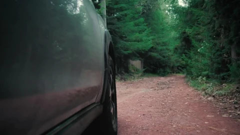 Free Stock Video Side Approach Of A Gray Car Moving Along The Rural Live Wallpaper - Free Live Wallpaper