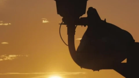 Free Stock Video Silhouette Of A Lighthouse During Sunset Live Wallpaper - Free Live Wallpaper