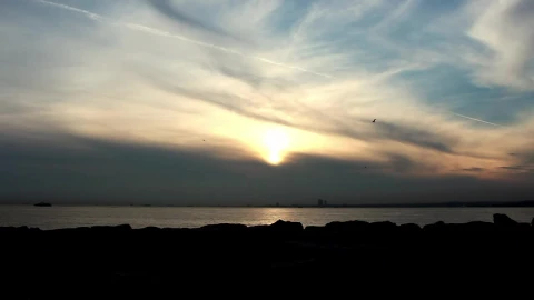 Free Stock Video Silhouette Of A Man Appreciating The Sunset Live Wallpaper - Free Live Wallpaper