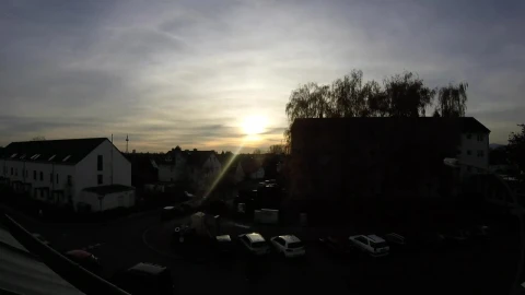 Free Stock Video Silhouette Of Buildings In A German Quarter Live Wallpaper - Free Live Wallpaper
