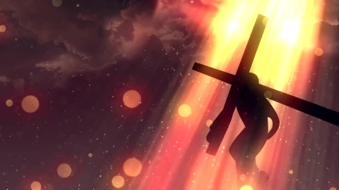 Free Stock Video Silhouette Of Christ Carrying His Cross Live Wallpaper - Free Live Wallpaper