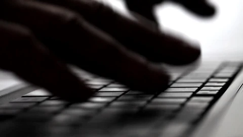 Free Stock Video Silhouette Of Hands Typing Live Wallpaper - Free Live Wallpaper