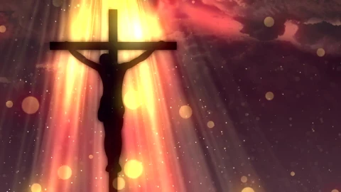 Free Stock Video Silhouette Of Jesus On The Cross Live Wallpaper - Free Live Wallpaper