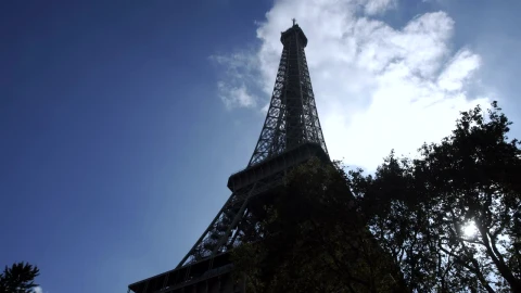 Free Stock Video Silhouette Of The Eiffel Tower Live Wallpaper - Free Live Wallpaper