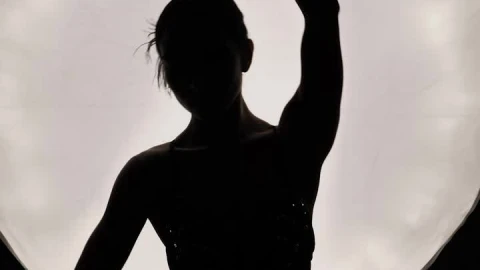 Free Stock Video Silhouette Of Young Ballerina Dancing In Tutu Live Wallpaper - Free Live Wallpaper