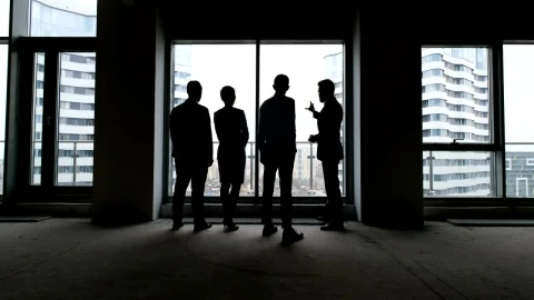 Free Stock Video Silhouettes Of A Business Meeting Live Wallpaper - Free Live Wallpaper