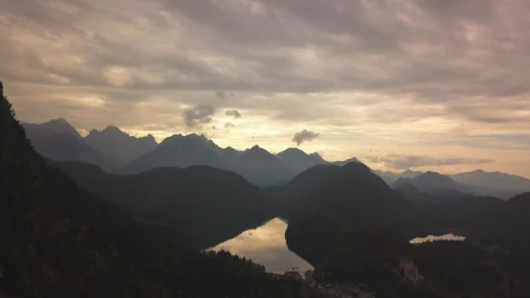 Free Stock Video Silhouettes Of Mountains On A Cloudy Day At Sunset Live Wallpaper - Free Live Wallpaper