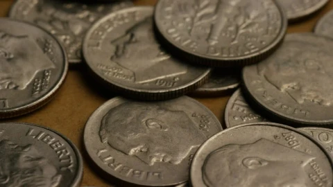 Free Stock Video Silver Coins With A Mans Head Engraving Live Wallpaper - Free Live Wallpaper