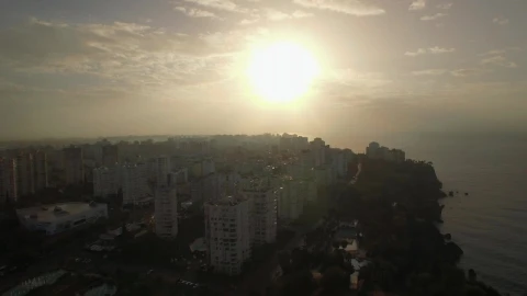 Free Stock Video Silver Sunset Above A City Live Wallpaper - Free Live Wallpaper
