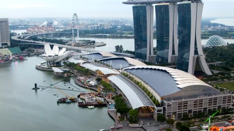 Free Stock Video Singapore Skyscraper And Port Time Lapse Live Wallpaper - Free Live Wallpaper
