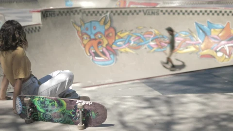 Free Video Stock Skater In A Bowl With Friend Live Wallpaper - Free Live Wallpaper