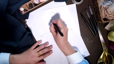 Free Video Stock Sketching A Dress Live Wallpaper - Free Live Wallpaper
