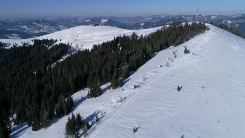 Free Video Stock Ski Resort In The Alps Aerial Shot Live Wallpaper - Free Live Wallpaper