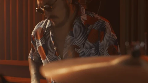 Free Video Stock Skilled Drummer Playing In A Studio 42785Live Wallpaper - Free Live Wallpaper