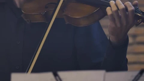 Free Video Stock Skilled Violinist Playing With Sheet Music Live Wallpaper - Free Live Wallpaper
