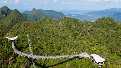 Free Video Stock Sky Bridge In The Mountains Live Wallpaper - Free Live Wallpaper