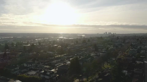 Free Video Stock Sky With Sunset Sun Over A City Live Wallpaper - Free Live Wallpaper