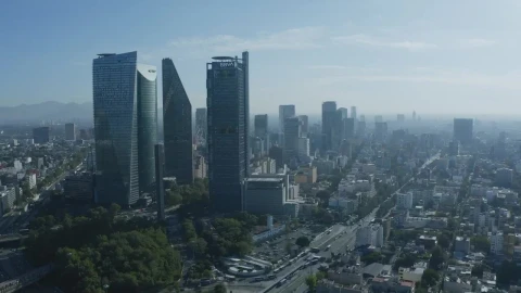 Free Video Stock Skyscraper Towers In A Big City Live Wallpaper - Free Live Wallpaper