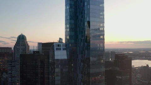 Free Video Stock Skyscrapers And Buildings During Sunset Live Wallpaper - Free Live Wallpaper