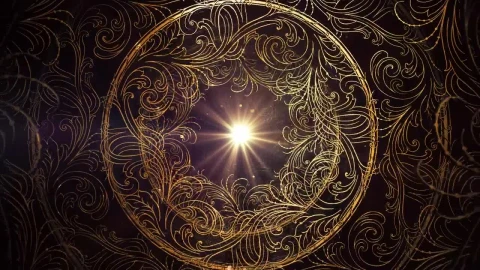 Free Video Stock Sleek And Ornate Hoops Spinning With A Center Light Live Wallpaper - Free Live Wallpaper