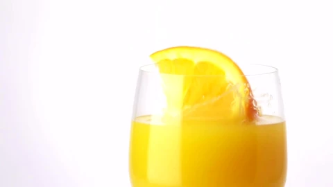 Free Video Stock Slice Of Orange Falling Into The Juice Live Wallpaper - Free Live Wallpaper