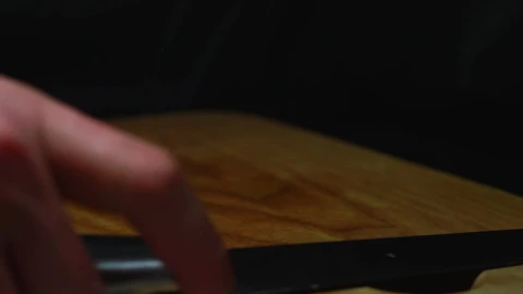 Free Video Stock Slicing An Orange On A Cut Board Live Wallpaper - Free Live Wallpaper