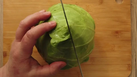 Free Video Stock Slicing Cabbage Pov Live Wallpaper - Free Live Wallpaper